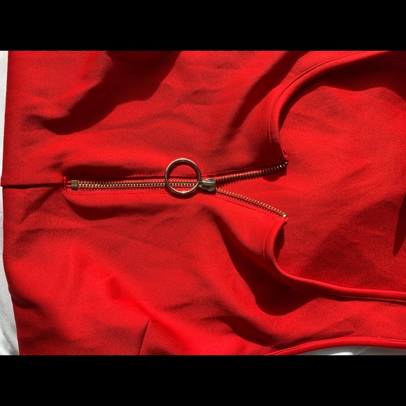 Red body suit - Picture 3 of 5